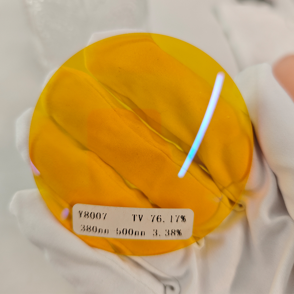 Y8007 99.9% Blue Cut Fiter Function UV420 HMC Blue Coating Lens