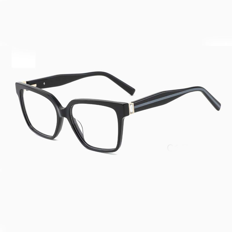 WTL-MQ6638A New Arrival Fashion Cat Eye Acetate Metal Eyeglasses Frames for All Face Spectacles Eyewear with Spring Temple