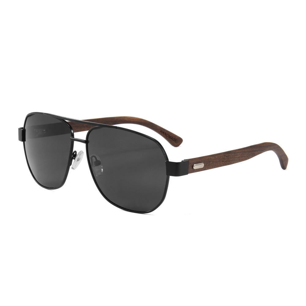 1072 New Arrival Bamboo and Wood Sun Glasses Big Frame Wooden Toad Sunglasses UV400 No reviews yet