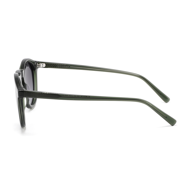 GLT6647 Round Acetate Polarized Sunglasses