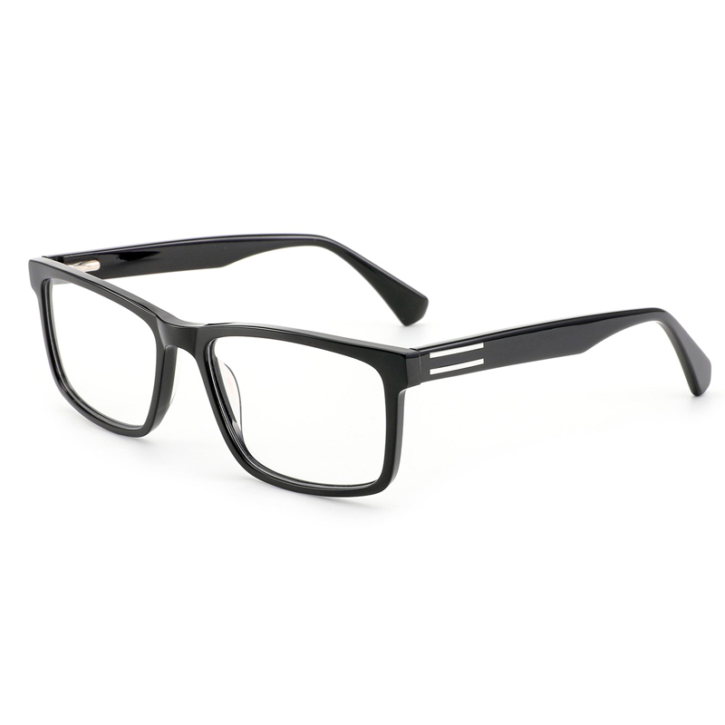 WZX-MA3003 Wholesale Unisex Rectangle Acetate Eyeglasses Frames for All Face with Spring Temple Spectacles Eyewear Glasses